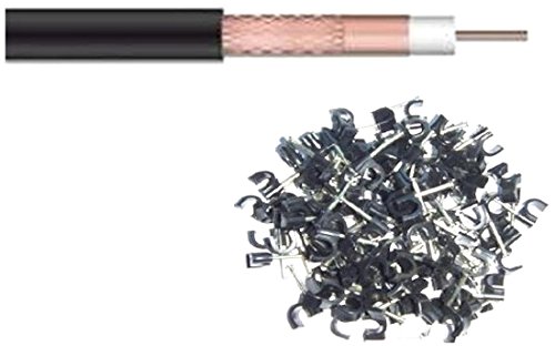 Webro WF100 Koaxialkabel, 100 m, Schwarz von Webro