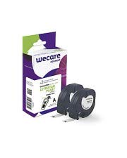 2er Pack wecare Farbband schwarz auf weiß 12 mm / 4 m kompatibel zu Dymo LetraTag Plast S0721660 von Wecare