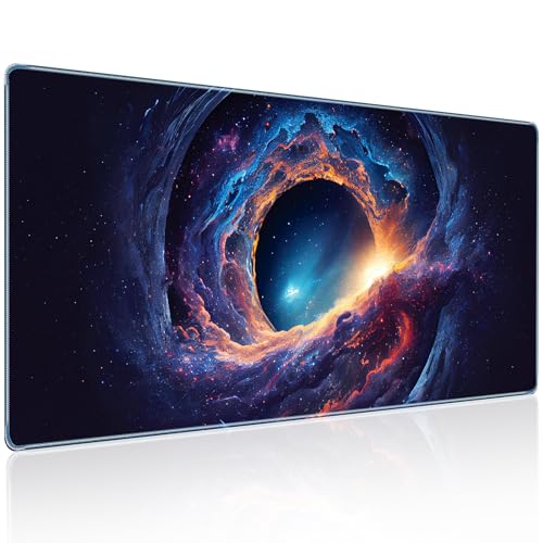 Großes Gaming-Mauspad, 89,9 x 39,9 cm, technologischer Nebula-Stil, Gaming-Mauspad, professionelle rutschfeste Gummiunterseite, großes Mauspad, XXXL für Gaming & Büro & Zuhause, komplettes Großes Gaming-Mauspad, 89,9 x 39,9 cm, technologischer Nebula-Stil, Gaming-Mauspad, professionelle rutschfeste Gummiunterseite, großes Mauspad, XXXL für Gaming & Büro & Zuhause, komplettes von Wecool