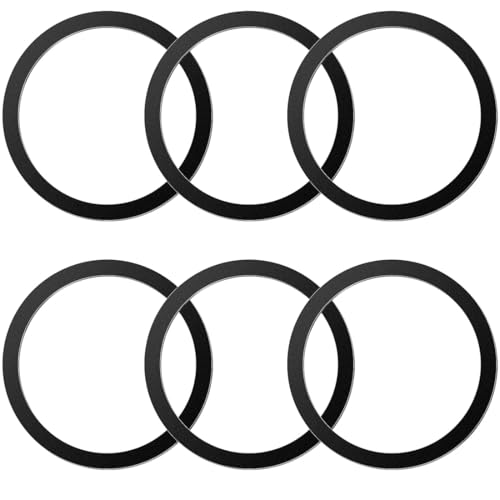 WeddHuis 6 Stück Metallringe mit Aufkleber, Kompatibel für Magnetische Handyhalterungen, Schwarz WeddHuis 6 Stück Metallringe mit Aufkleber, Kompatibel für Magnetische Handyhalterungen, Schwarz von WeddHuis