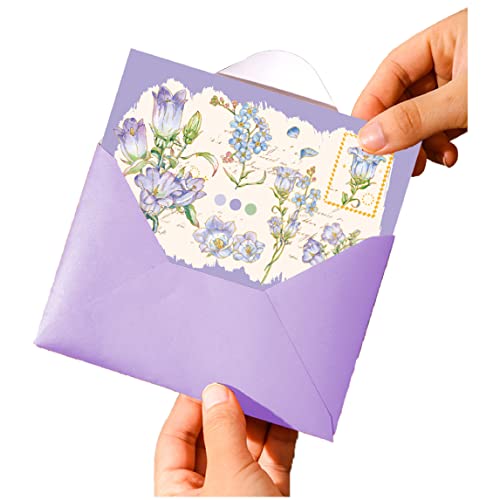 WeddHuis Blumenkarte – Blume– Geschenkkarte zum Geburtstag, als Gutschein oder zur Genesung, Blumen Grußkarte mit Umschlag von WeddHuis