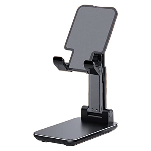 WeddHuis Multi-Winkel Handyhalterung: Faltbarer Tischständer für iPhone, Samsung und mehr-Schwarz von WeddHuis