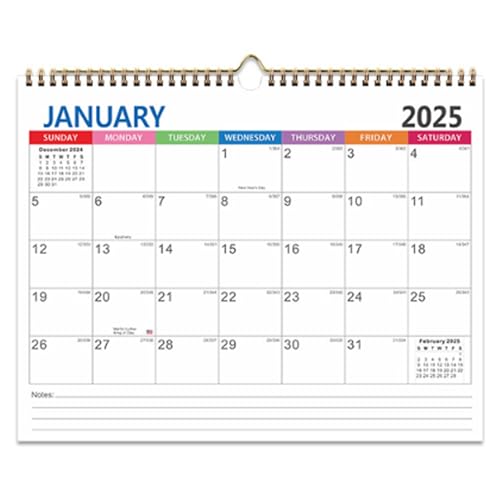 Wandkalender Jan. 2025 bis Juni 2026, 14.8x11.6 18 Monats Kalender 2025-2026, Urlaubsreferenzkalender mit zwei Drahtbindungen und Hanging-Haken für Büro-Heimschule Wandkalender Jan. 2025 bis Juni 2026, 14.8x11.6 18 Monats Kalender 2025-2026, Urlaubsreferenzkalender mit zwei Drahtbindungen und Hanging-Haken für Büro-Heimschule von Weddflower