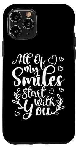 Hochzeitsbraut: All mein Lächeln beginnt mit dir Hülle für iPhone 11 Pro von Wedding Bride Designs For Bridal Shower