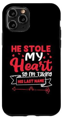 Hochzeitsbraut: Er hat mein Herz gestohlen, also nehme ich seinen Nachnamen Hülle für iPhone 11 Pro Hochzeitsbraut: Er hat mein Herz gestohlen, also nehme ich seinen Nachnamen Hülle für iPhone 11 Pro von Wedding Bride Designs For Bridal Shower