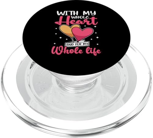 Hochzeitsbraut: Von ganzem Herzen und für mein ganzes Leben PopSockets PopGrip für MagSafe Hochzeitsbraut: Von ganzem Herzen und für mein ganzes Leben PopSockets PopGrip für MagSafe von Wedding Bride Designs For Bridal Shower