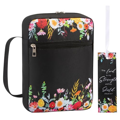 Bibel Cover Bible Cover Case Bible Book Cover 10.5x7in Bibelkoffer für Frauen Blumenbeutel mit Lesezeichen Oxford Stoff behandelt mit großer Kapazität Multipocket Bible Tragetasche, Typ2 Bibel Cover Bible Cover Case Bible Book Cover 10.5x7in Bibelkoffer für Frauen Blumenbeutel mit Lesezeichen Oxford Stoff behandelt mit großer Kapazität Multipocket Bible Tragetasche, Typ2 von Wedhapy