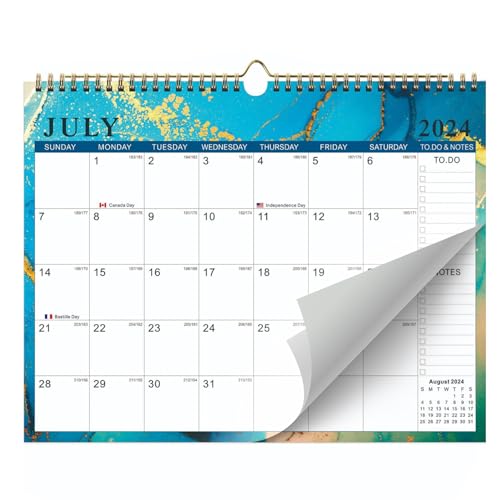 Wandkalender Tischkalender 2024–2025 18 Monate Familienkalender 2024 Von Januar 2024 Bis Juni 2025 38,1 X 30,5 Cm Großer Monatskalender Mit To-Do-Liste Leere Notizen Zum Organisieren von Wedhapy