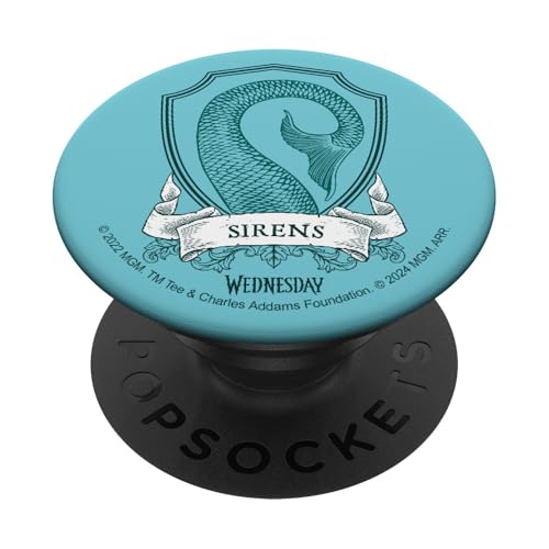 Wednesday Nevermore Academy Sirens Emblem PopSockets Klebender PopGrip von Wednesday
