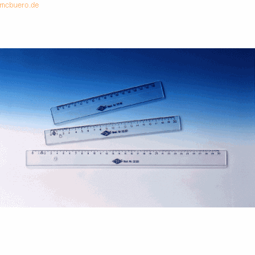 20 x Wedo Lineal 16cm transparent von Wedo