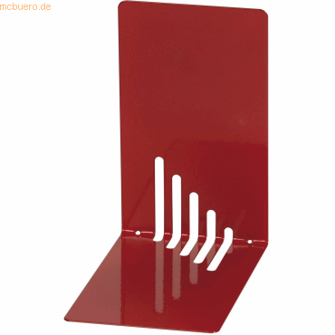 Wedo Buchstütze Metall 14x8,5x14cm rot von Wedo