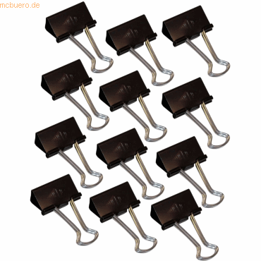 Wedo Foldbackklammern 32mm VE=12 Stück schwarz Wedo Foldbackklammern 32mm VE=12 Stück schwarz von Wedo