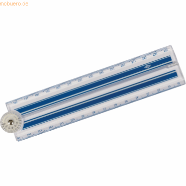 10 x Wedo Klapplineal mit Winkelskala Kunsstoff 30cm transparent 10 x Wedo Klapplineal mit Winkelskala Kunsstoff 30cm transparent von Wedo