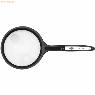 Wedo Lupe rund 48,5mm Kunststoff Vergrößerung 2.5+5-fach schwarz Wedo Lupe rund 48,5mm Kunststoff Vergrößerung 2.5+5-fach schwarz von Wedo