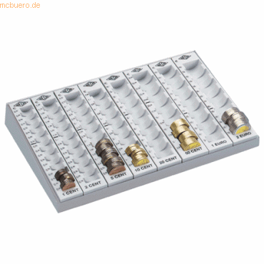 Wedo Münzzählbrett 279x188x45mm lichtgrau Wedo Münzzählbrett 279x188x45mm lichtgrau von Wedo