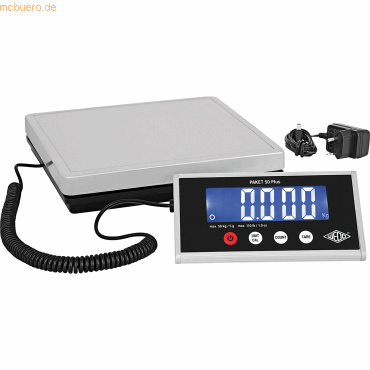 Wedo Paketwaage PAKET 50 Plus 507605005 50kg +Netzgerät von Wedo