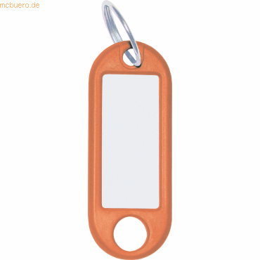 Wedo Schlüsselanhänger mit Ring 18mm VE=10 Stück orange von Wedo