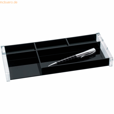 Wedo Stiftschale Exclusiv Acryl glasklar schwarz Wedo Stiftschale Exclusiv Acryl glasklar schwarz von Wedo