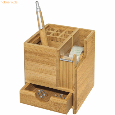 Wedo Tischorganizer Bambus incl. Klebebandabroller braun Wedo Tischorganizer Bambus incl. Klebebandabroller braun von Wedo