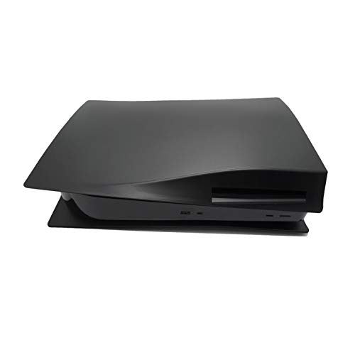 Schwarze PS5-Frontplatte-Schutzhülle für Disc, Playstation 5 Konsole, Hartschale, Ersatzabdeckung, mattschwarze Seitenplatte für PlayStation 5 von Wedorat