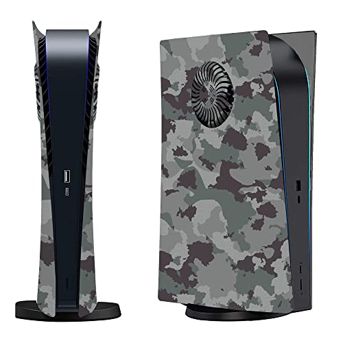 Wedorat Platte Camouflage für ps5 Faceplate Digital Case Cover Ersatzplatte für PS5 Digital Edition Hartschalen Faceplate Skin Cover Platten ABS Seite Platte für PS5 Konsole Controller Camouflage von Wedorat