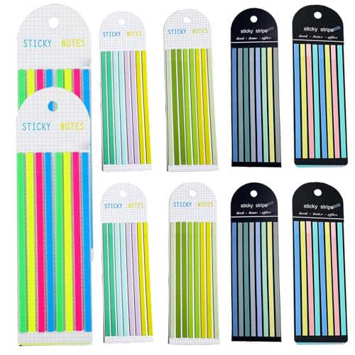 Highlighter Tape, Highlighter Tape Abnehmbare 10 Packs Highlighter Strips Gesamt 1600 PCS Transparente Seitenmarkierungen Registerkarten zufällige Farben Highlighters für Anmerkungen von Büchern für Highlighter Tape, Highlighter Tape Abnehmbare 10 Packs Highlighter Strips Gesamt 1600 PCS Transparente Seitenmarkierungen Registerkarten zufällige Farben Highlighters für Anmerkungen von Büchern für von Weduspaty