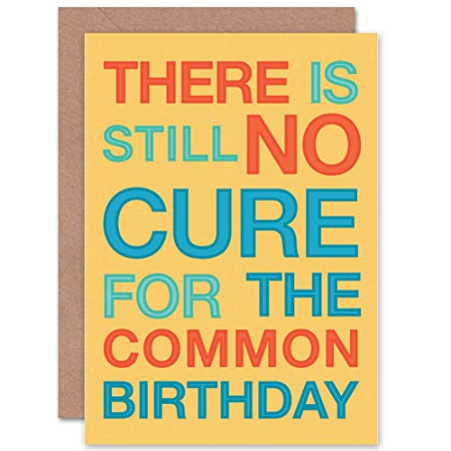 Wee Blue Coo BIRTHDAY HAPPY CURE COMMON FUNNY HUMOUR ART GREETINGS GREETING CARD GIFT von Wee Blue Coo