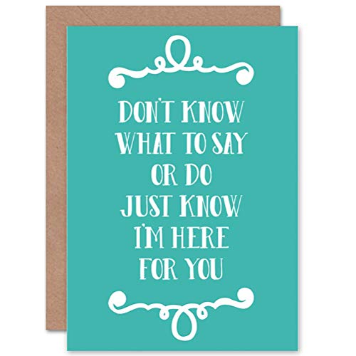 Wee Blue Coo CARD GREETING BEREAVED SYMPATHY BOLD GREEN von Wee Blue Coo