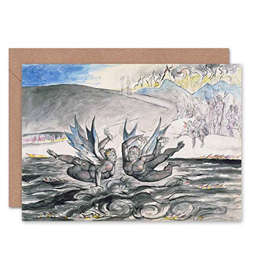 Wee Blue Coo CARD GREETING GIFT PAINTING BOOK DIVINE COMEDY BLAKE DANTE DEVILS FIGHTING von Wee Blue Coo