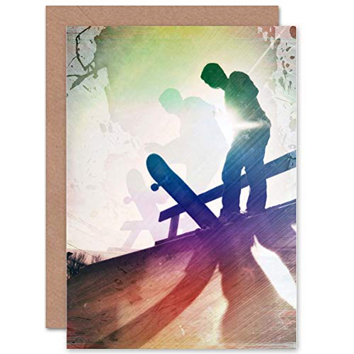 Wee Blue Coo Skateboard Grunge Stil Sport Teen Geburtstagskarte Wee Blue Coo Skateboard Grunge Stil Sport Teen Geburtstagskarte von Wee Blue Coo