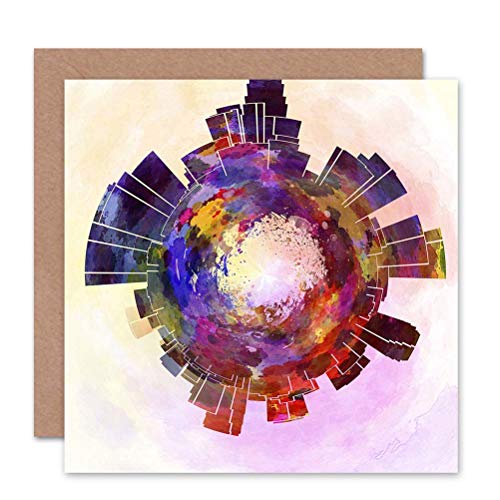 Wee Blue Coo Grußkarte Little World City Skyline, Los Angeles, USA-Geschenk von Wee Blue Coo