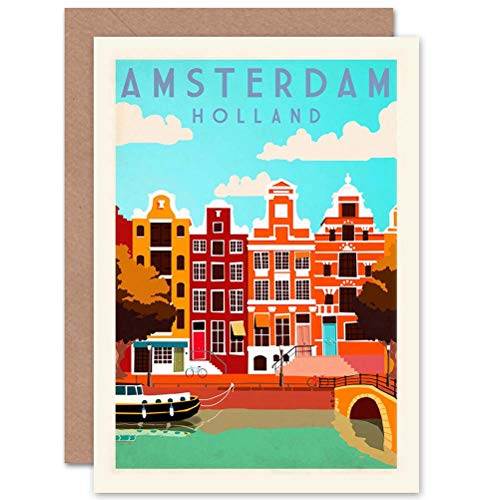 Wee Blue Coo Reisen Amsterdam Holland Niederlande Kanal Abschiedskarte Wee Blue Coo Reisen Amsterdam Holland Niederlande Kanal Abschiedskarte von Wee Blue Coo
