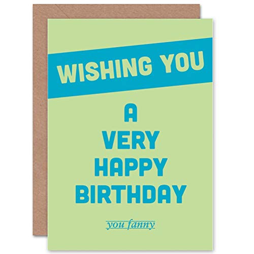 Wee Blue Coo Lustige Grußkarte zum Geburtstag, mit lustigem Humor, mit lustigem Motiv von Wee Blue Coo