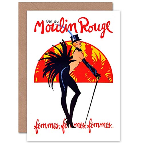 Wee Blue Coo Vintage Moulin Rouge Burlesque Ball Anzeige Paris Theater Weihnachtskarte Wee Blue Coo Vintage Moulin Rouge Burlesque Ball Anzeige Paris Theater Weihnachtskarte von Wee Blue Coo