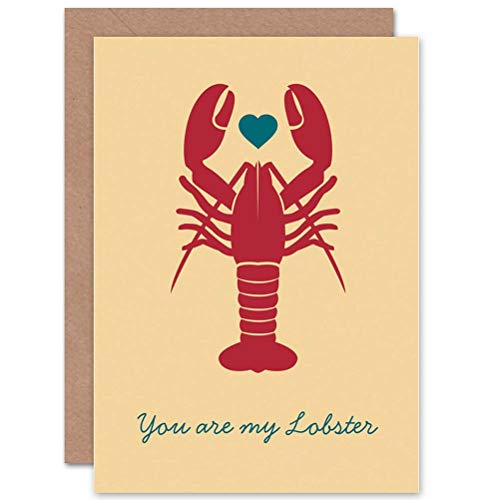 Wee Blue Coo You Are My Lobster Sealed Greeting Card Plus Envelope Blank inside von Wee Blue Coo