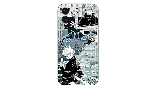WeebNation Satoru Gojo – Jujutsu Kaisen Anime Handyhülle für iPhone 12 – Schutzhüllen für iPhone 12 für Männer, Frauen, Jungen und Mädchen – niedliche, coole adrette Kawaii lustige Hülle von WeebNation