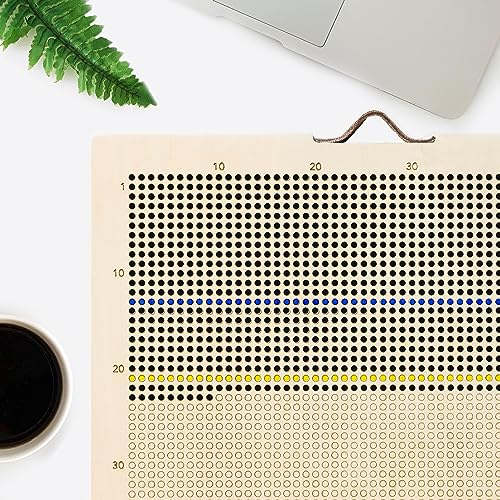 WeekMinder® Wooden Life in Weeks Kalender - 90 Jahre Poster meines Lebens in Wochen, Memento Mori Motivierender Stoischer Kalender zur Entwicklung von Gewohnheiten in 4K (Birch Wood - Circles) von WeekMinder
