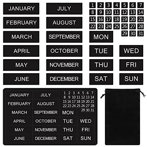 WhiteboardKalender magnetisch Kalender Zahlen Monatsmagnete für Kalender Wochentage monatliche gestanzte Magnete magnetischer Kalender Datumsanzeiger für Kühlschrank Klassenzimmer Büro 50 Stück von Weewooday