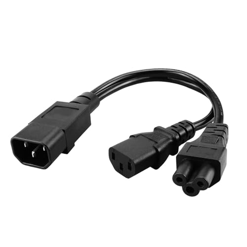3-Pin IEC320-C14-Anschluss IEC320-C13+C15 Weibliche Adapter Kabel J Splitter Stromkonverter Kabellinie von Wegiwuca