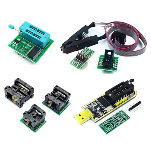 CH341A 24 25 Series BIOS SOIC8 SOP8 Testclip für 93CXX 25CXX 24CXX Kits USB-Programmiermodul von Wegiwuca