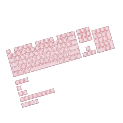 Ergonomisches ABS-Tastenkappen-Set mit 120 Tasten, Originalhöhe, Doppelschussspritzgusstastenkappe, halbtransparent, für mechanische Tastaturen Ergonomisches ABS-Tastenkappen-Set mit 120 Tasten, Originalhöhe, Doppelschussspritzgusstastenkappe, halbtransparent, für mechanische Tastaturen von Wegiwuca