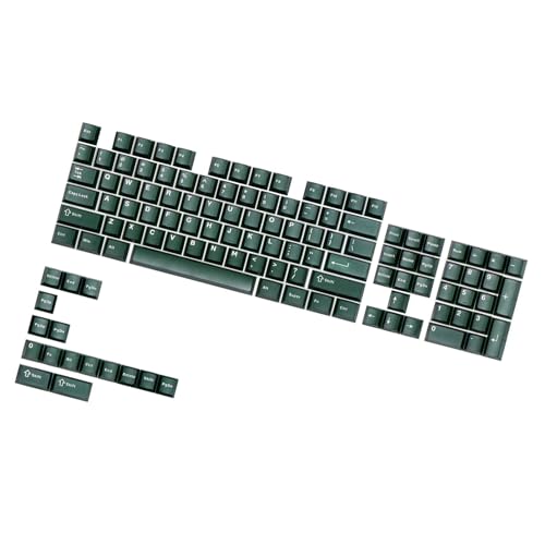Ergonomisches ABS-Tastenkappen-Set mit 120 Tasten, Originalhöhe, Doppelschussspritzgusstastenkappe, halbtransparent, für mechanische Tastaturen Ergonomisches ABS-Tastenkappen-Set mit 120 Tasten, Originalhöhe, Doppelschussspritzgusstastenkappe, halbtransparent, für mechanische Tastaturen von Wegiwuca