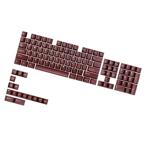 Ergonomisches ABS-Tastenkappen-Set mit 120 Tasten, Originalhöhe, Doppelschussspritzgusstastenkappe, halbtransparent, für mechanische Tastaturen Ergonomisches ABS-Tastenkappen-Set mit 120 Tasten, Originalhöhe, Doppelschussspritzgusstastenkappe, halbtransparent, für mechanische Tastaturen von Wegiwuca