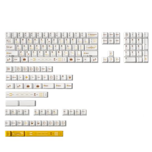 Flight Plan 148Keys Original Höhe Tastenkappe, Farbstoff-Sublimationstastenkappen für 60, 80, 61 mechanische Tastaturen Flight Plan 148Keys Original Höhe Tastenkappe, Farbstoff-Sublimationstastenkappen für 60, 80, 61 mechanische Tastaturen von Wegiwuca