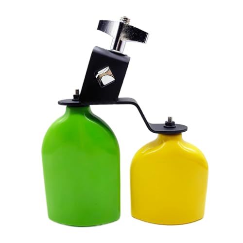 Hoch Und Niedrige Töne Doppelt Montierte Glocken Percussion Instrument Bicolor Cowbell Klapper Für Drum Set Einfach Zu Installieren von Wegiwuca