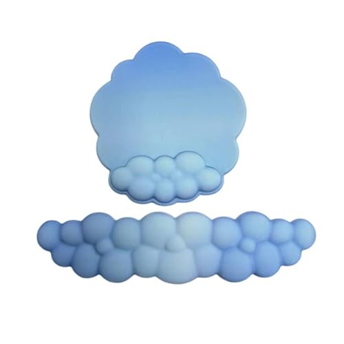 Silikon-Pad, Handgelenkauflage, Cloud-Pad, ergonomische Tastatur, Cloud-Handgelenkauflage-Set, 3 Stück von Wegiwuca