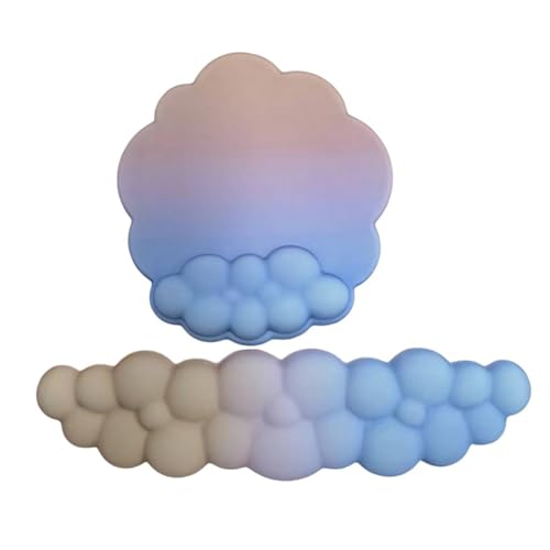 Silikon-Pad, Handgelenkauflage, Cloud-Pad, ergonomische Tastatur, Cloud-Handgelenkauflage-Set, 3 Stück von Wegiwuca