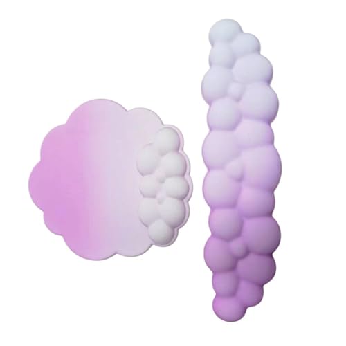 Silikon-Pad, Handgelenkauflage, Cloud-Pad, ergonomische Tastatur, Cloud-Handgelenkauflage-Set, 3 Stück von Wegiwuca