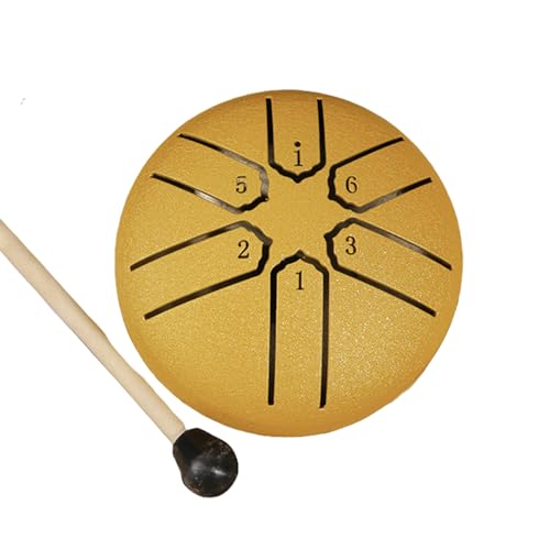 Stahlzungentrommel 6 Note 3 Zoll Handpane Trommel Kohlenstoffstahl Klare Und Knusprige Schall Ethereal Schlagzeug Percussion Instrument von Wegiwuca