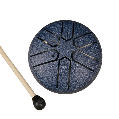 Stahlzungentrommel 6 Note 3 Zoll Handpane Trommel Kohlenstoffstahl Klare Und Knusprige Schall Ethereal Schlagzeug Percussion Instrument von Wegiwuca